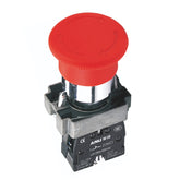 Metal Emergency Stop Φ40 Mushroom Release After Rotation 1 Normally-Closed